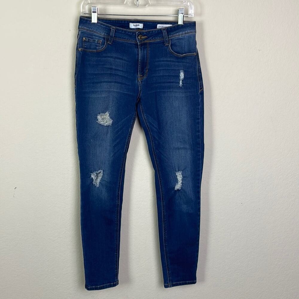 Kensie effortless ankle mid rise distressed jeans women’s 4 - Picture 1 of 13